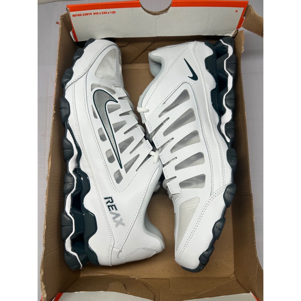 Nike Reax 8 TR Mesh White Silver Size 13 621716 108 New/No Lid